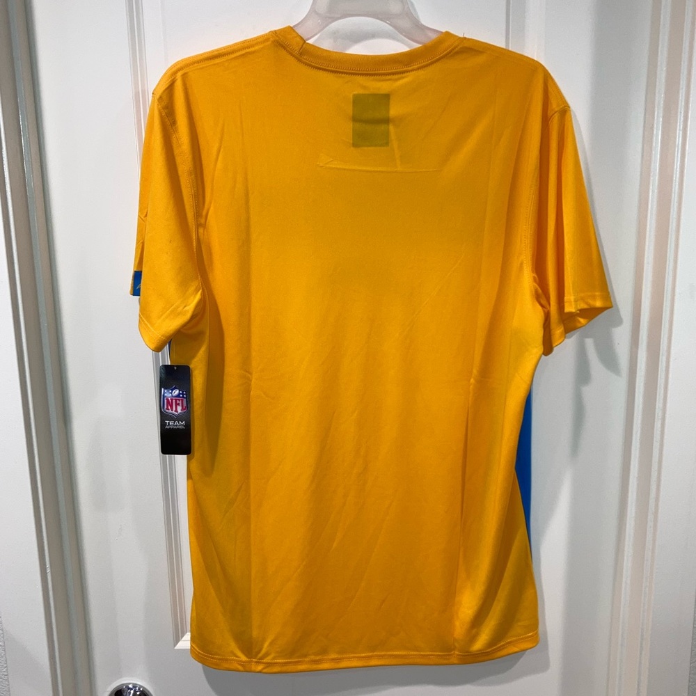 New los angeles chargers NFL team apparel yellow mens t-shirt size XL training - Picture 6 of 6